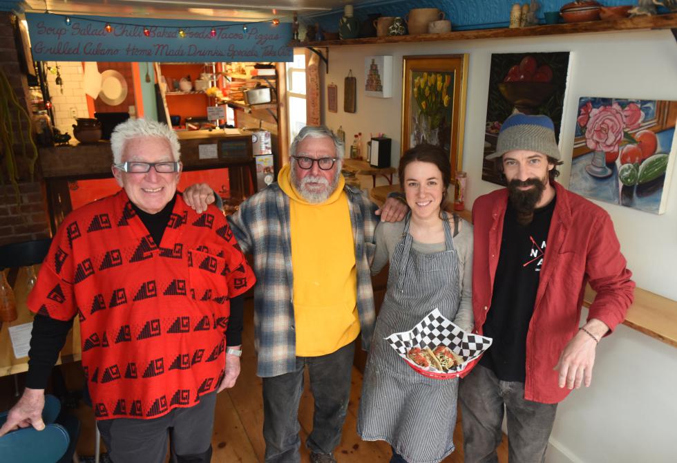 Ponte, serving fresh local food, has opened on Bridge Street in Shelburne Falls by Michael Collins, Pacifico "Tony" Palumbo, Nicole Vezina and Paul Forth.  Recorder/Paul Franz - Paul Franz                       |