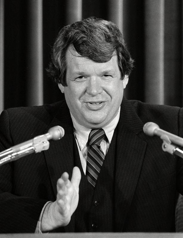 FILE - In this 1985 file photo, U.S. Rep. Dennis Hastert, R-Ill., speaks in Springfield, Ill., when he was an Illinois state Rep. from Oswego.  A newly unveiled indictment against Hastert released Thursday, May 28, 2015,  accuses the Republican of agreeing to pay $3.5 million in hush money to keep a person from the town where he was a longtime schoolteacher silent about "prior misconduct."  (AP Photo/Seth Perlman, File) - Seth Perlman | AP