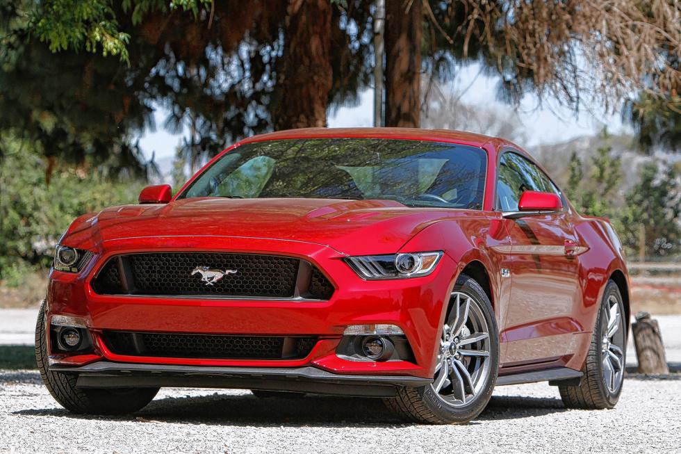 The 2015 Ford Mustang GT sports sleeker lines and boasts a 435-horsepower V8 engine. A V6 and an EcoBoost turbo four-cylinder is available as well. The GT has a combined EPA of 19 mpg. Pricing is from $32,300 to $41,800. (Myung J. Chun/Los Angeles Times/TNS) - Myung J. Chun | Los Angeles Times