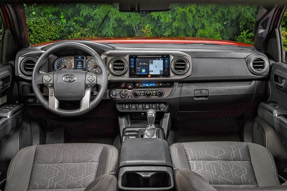 The 2016 Toyota Tacoma gets points for interior detail. THere's a GoPro camera mount near the rearview mirror. (David Dewhurst Photography) - David Dewhurst Photography | Dallas Morning News
