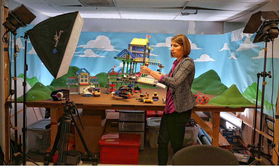 Caitlin Bigelow, director of marketing and video producer at Rokenbok, directs and scripts the company's YouTube videos. (Peggy Peattie/San Diego Union-Tribune/TNS) - Peggy Peattie | San Diego Union-Tribune