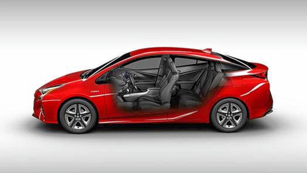 The 2016 Toyota Prius features a lowered nose, higher belt line and sleeker roofline, so it looks more like a sneaker than a clog. It's also 2 inches longer. (Photo courtesy Toyota/TNS) - Toyota | Chicago Tribune
