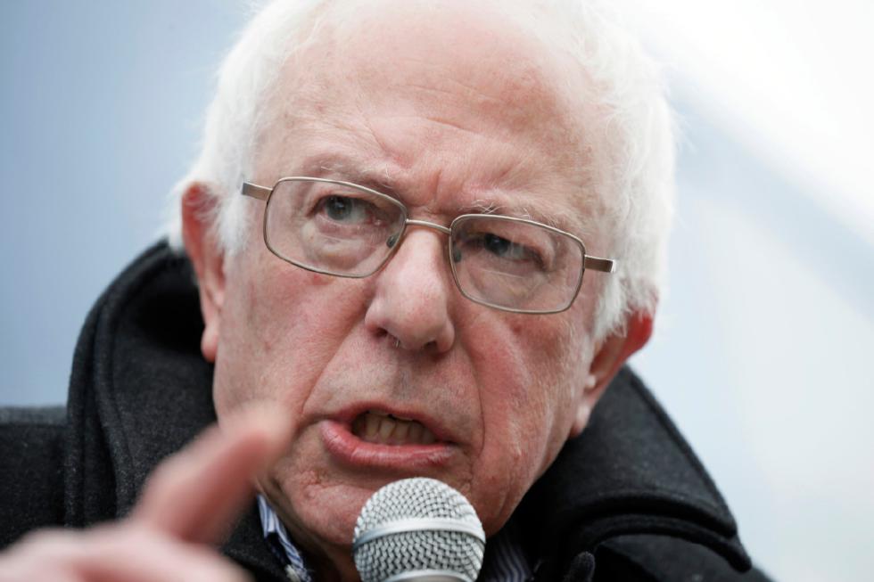 In this Jan. 26, 2016, photo, Democratic presidential candidate, Sen. Bernie Sanders, I-Vt. speaks during a news conference after a stop at the United Steelworkers Local 310L union hall in Des Moines, Iowa. (AP Photo/Charlie Neibergall) - Charlie Neibergall | AP