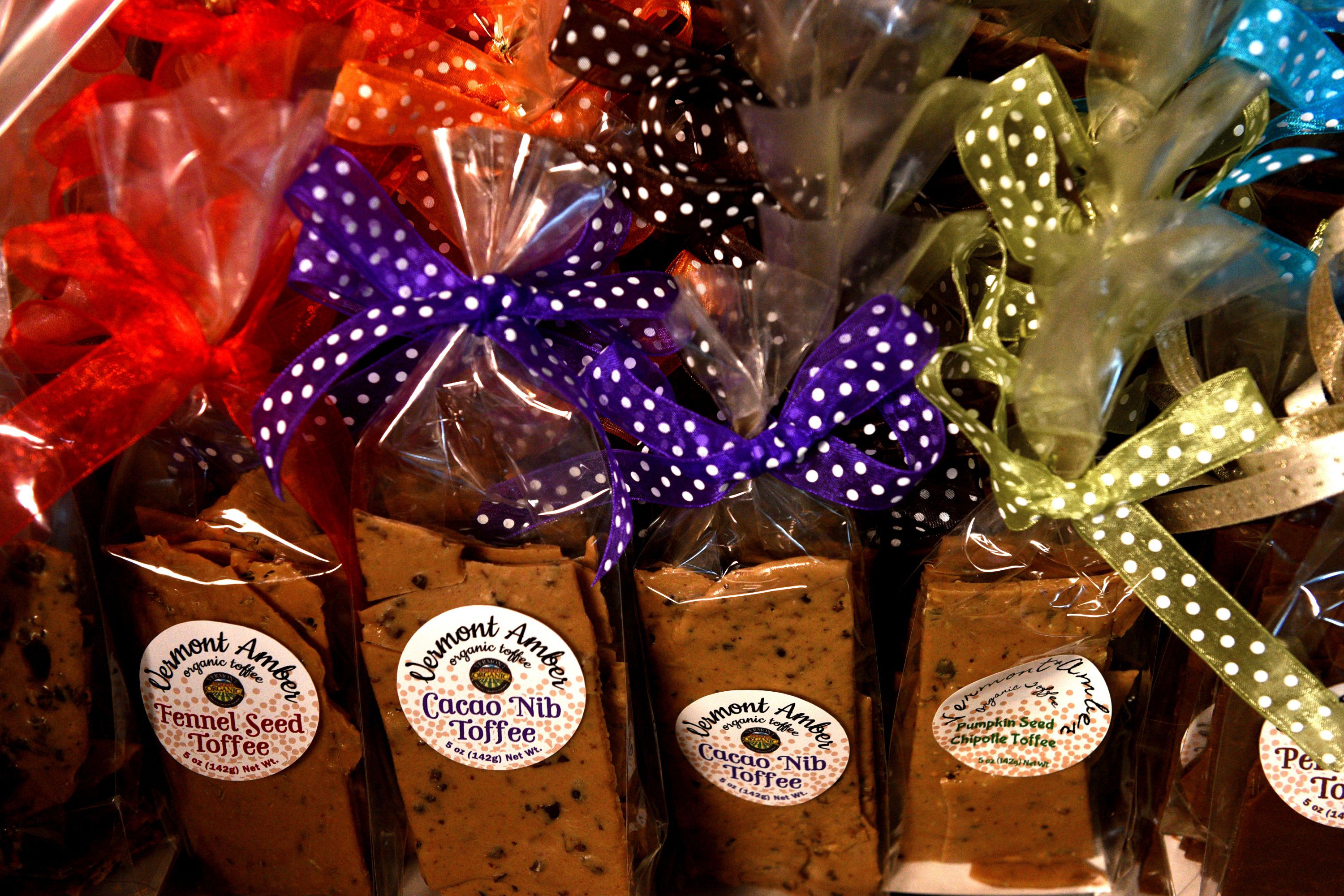 Vermont Amber toffee made by Elizabeth Feinberg, of White River Junction, Vt. (Valley News - Jennifer Hauck) Copyright Valley News. May not be reprinted or used online without permission. Send requests to permission@vnews.com.