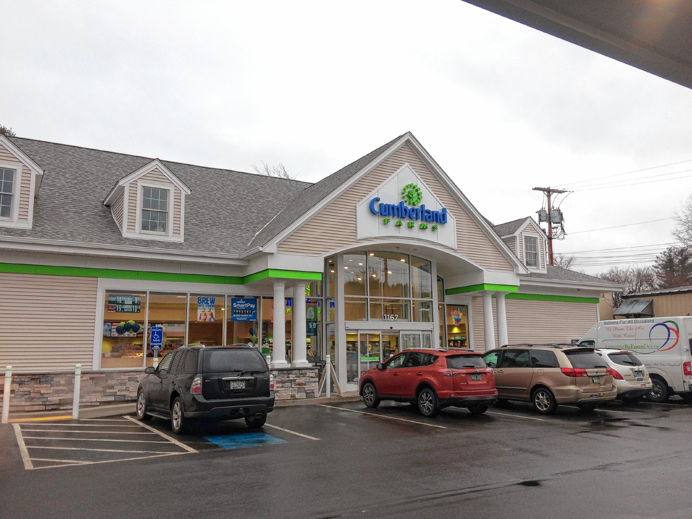 Cumberland Farms’ remodeled convenience store at 1167 Hartford Ave. in White River Junction opened earlier this month. The 4,786-square-foot store features a modernized layout, an interior high-top bar counter and outdoor patio seating and now will offer hot food items, the Westborough, Mass.-based company said in a news release. The company's remodeling initiative began in 2009, and more than 300 new and remodeled locations have been completed. (Courtesy photograph)