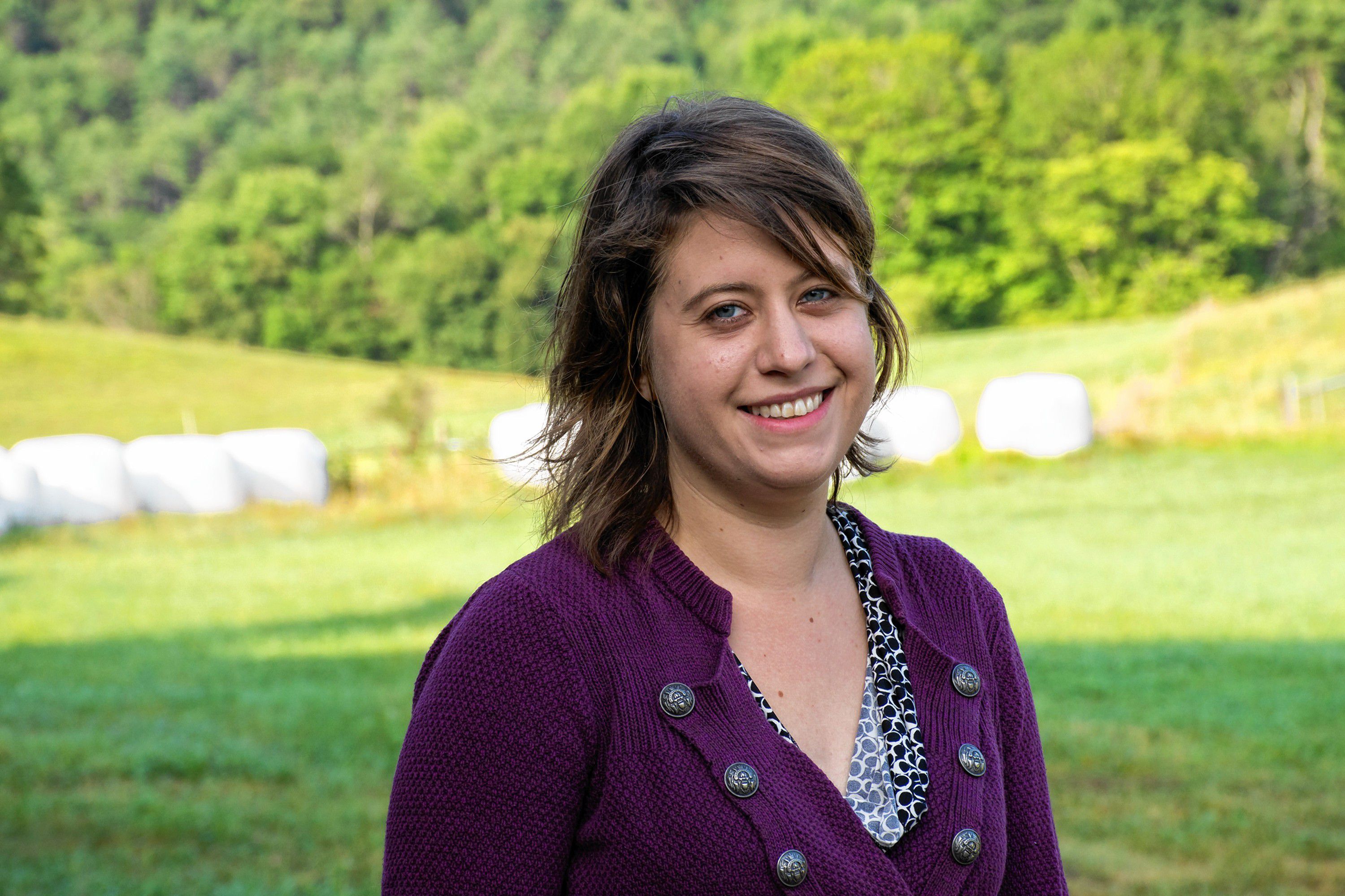 Sarah Danly, of Royalton, was hired in April as the network manager for Vermont's Farm to Plate food system plan. Danly grew up in Washington, D.C., and gradated from Vermont Law School in 2015 with a master's degree in land use law. She combined her personal interest in whole food with her degree and moved to back Vermont from Boston. (Nancy Nutile-McMenemy photograph)