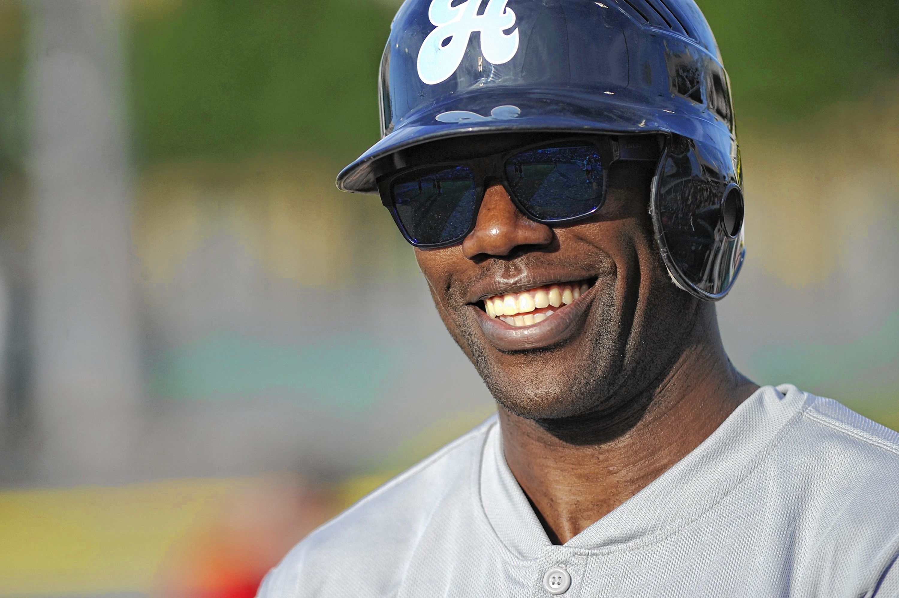 Former Dallas Cowboys wide receiver Terrell Owens appears during the Heroes Celebrity Baseball Game at Dr Pepper Ballpark in Frisco, Texas, Saturday, June 29, 2013. (Michael Prengler/Fort Worth Star-Telegram/MCT)