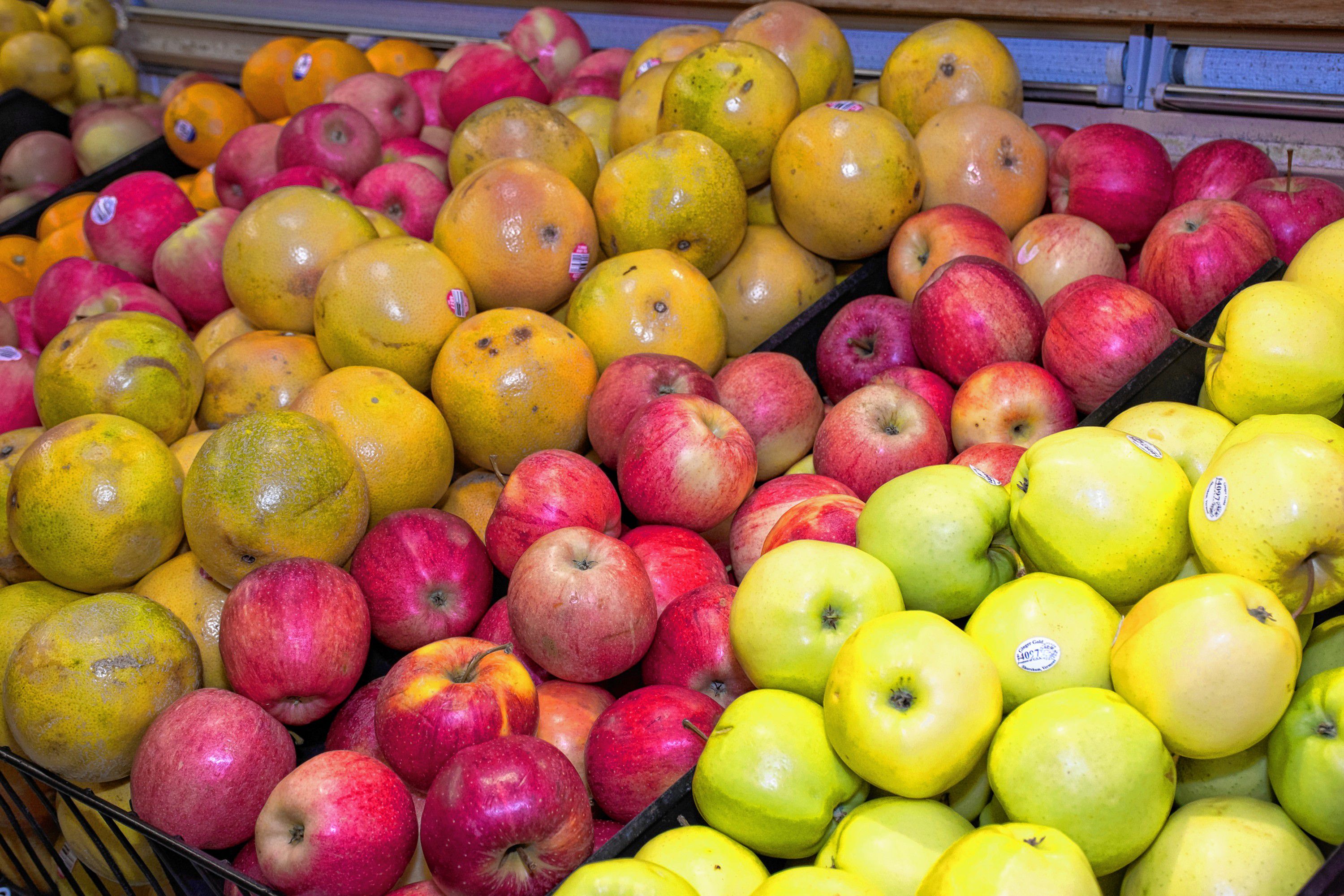 Some of the fruits on display in the Co-Op's produce department. Nancy Nutile-McMenemy photograph.