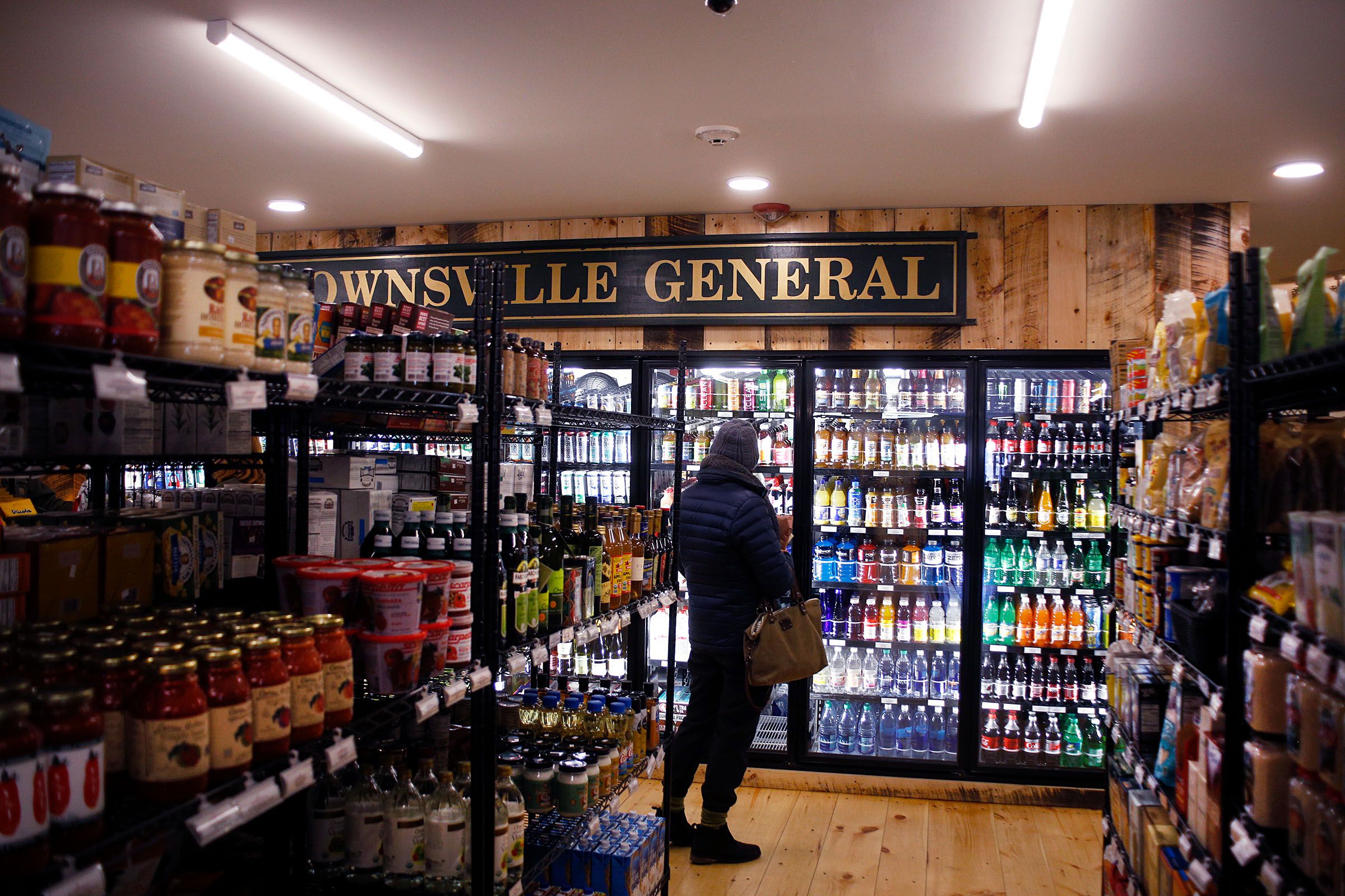 Helen Dewar, of Quechee, Vt., shops at the Brownsville Butcher & Pantry in Brownsville, Vt., on Jan. 17, 2019. (Valley News - Joseph Ressler) Copyright Valley News. May not be reprinted or used online without permission. Send requests to permission@vnews.com.