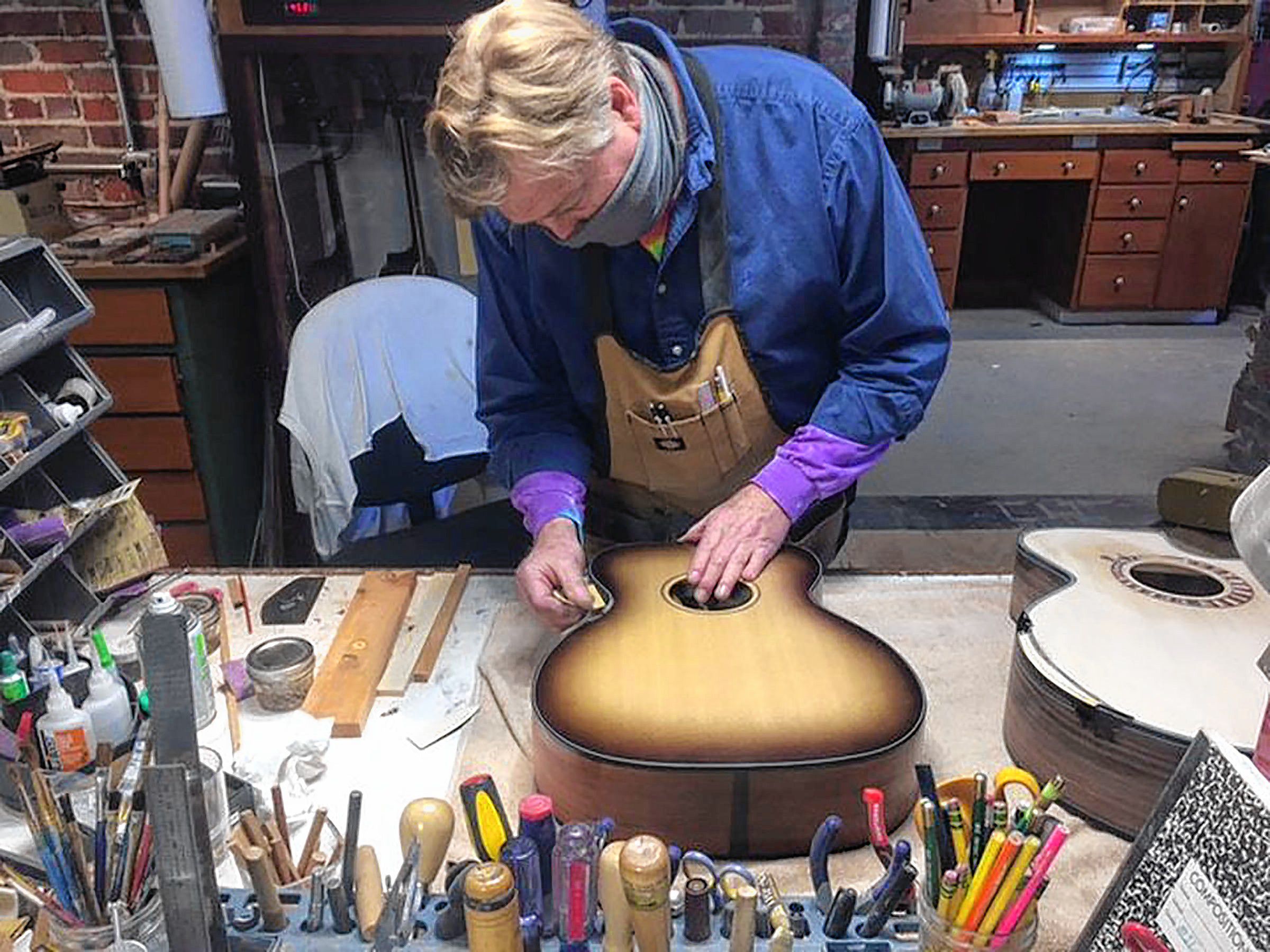 Huntsville luthier Danny Davis. (Matt Wake/mwake@al.com)