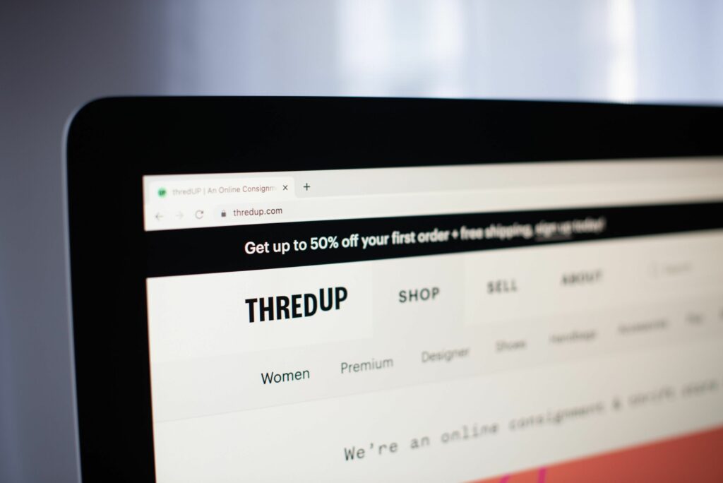 Resale online marketplaces have struggled as public companies. ThredUp’s shares have fallen about 80% this year. MUST CREDIT: Bloomberg photo by Tiffany Hagler-Geard.